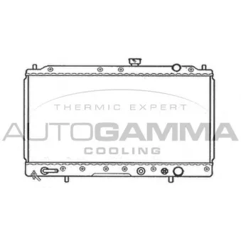 Radiateur, refroidissement du moteur AUTOGAMMA 103959
