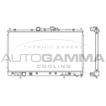 Radiateur, refroidissement du moteur AUTOGAMMA 103970