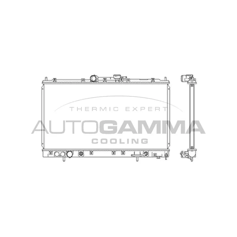 Radiateur, refroidissement du moteur AUTOGAMMA 103970