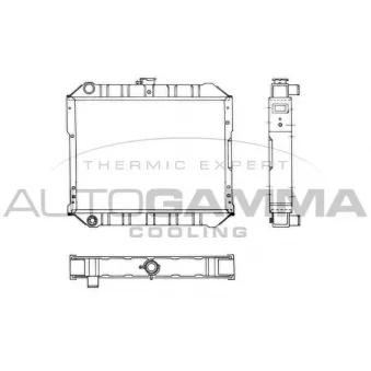 Radiateur, refroidissement du moteur AUTOGAMMA 103980