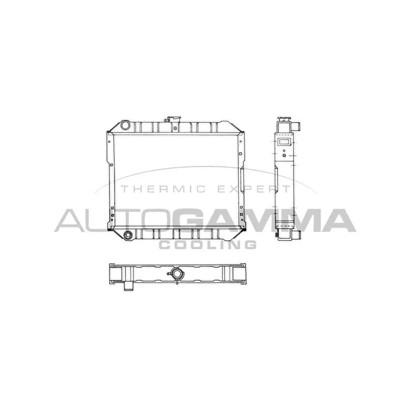Radiateur, refroidissement du moteur AUTOGAMMA 103980