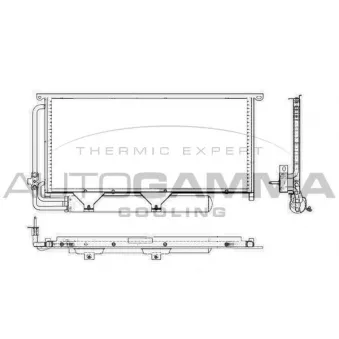 Condenseur, climatisation AUTOGAMMA 103984