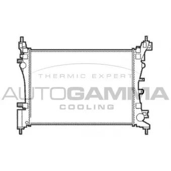 Radiateur, refroidissement du moteur AUTOGAMMA 103985