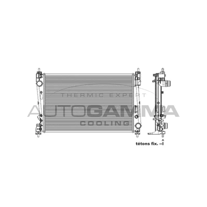 Radiateur, refroidissement du moteur AUTOGAMMA 103987