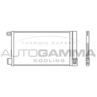 Condenseur, climatisation AUTOGAMMA 103989