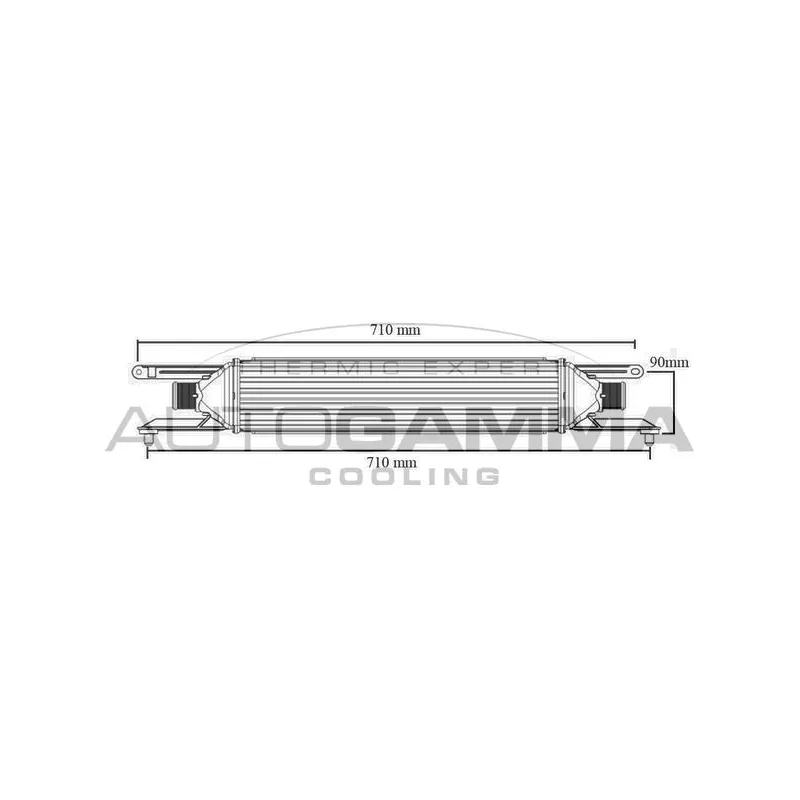 Intercooler, échangeur AUTOGAMMA 103991