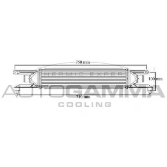 Intercooler, échangeur AUTOGAMMA 103992