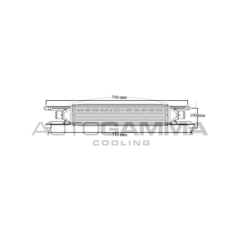 Intercooler, échangeur AUTOGAMMA 103992
