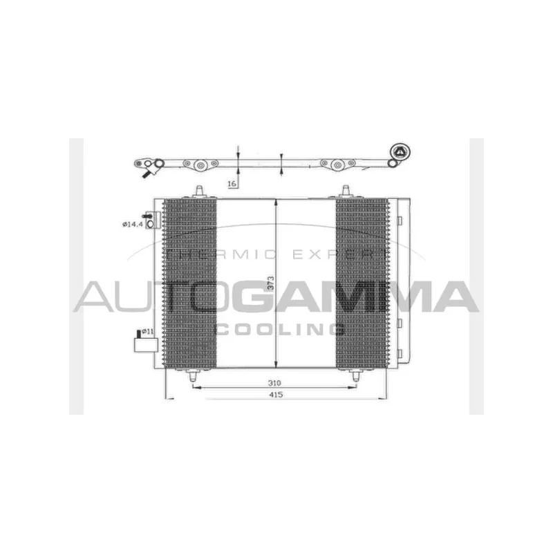 Condenseur, climatisation AUTOGAMMA 103996