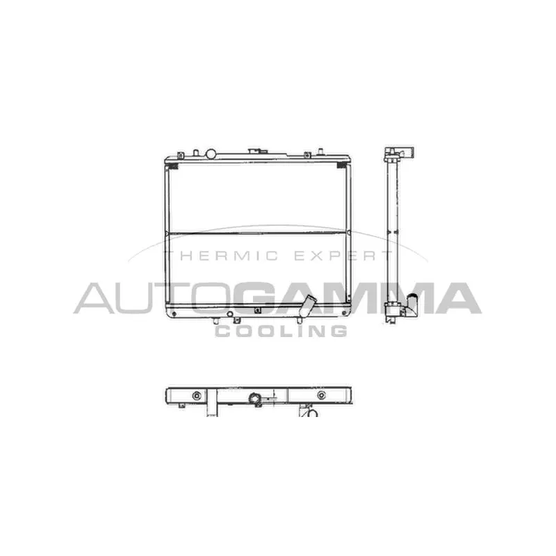 Radiateur, refroidissement du moteur AUTOGAMMA 103999
