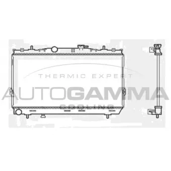 Radiateur, refroidissement du moteur AUTOGAMMA 104005