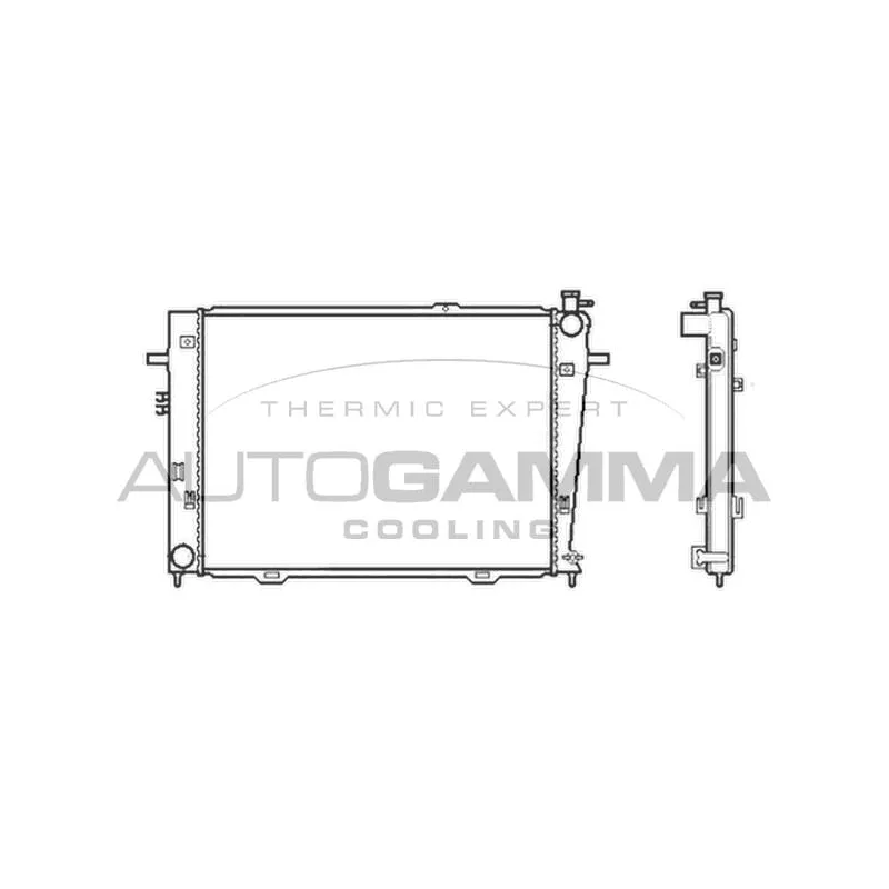 Radiateur, refroidissement du moteur AUTOGAMMA 104010