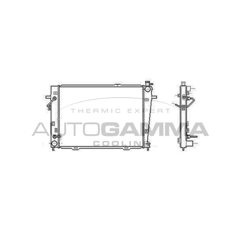 Radiateur, refroidissement du moteur AUTOGAMMA 104011