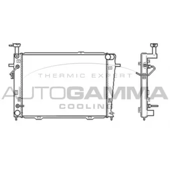 Radiateur, refroidissement du moteur AUTOGAMMA 104012