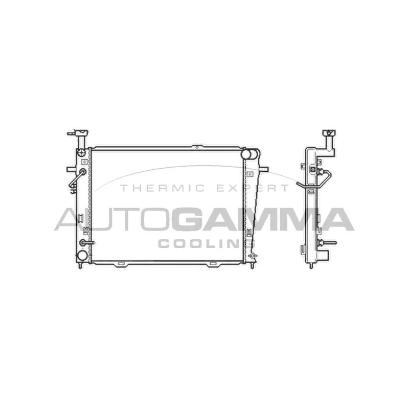 Radiateur, refroidissement du moteur AUTOGAMMA 104012