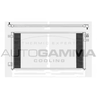 Condenseur, climatisation AUTOGAMMA 104014