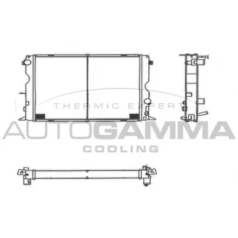 Radiateur, refroidissement du moteur AUTOGAMMA 104020