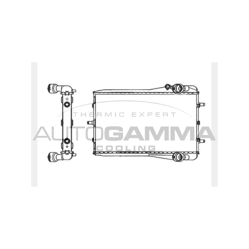 Radiateur, refroidissement du moteur AUTOGAMMA 104036