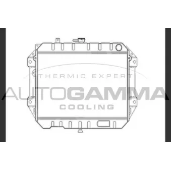Radiateur, refroidissement du moteur AUTOGAMMA 104040