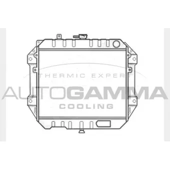 Radiateur, refroidissement du moteur AUTOGAMMA 104041