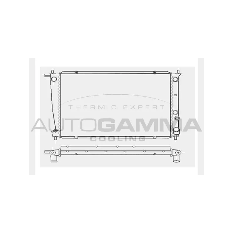 Radiateur, refroidissement du moteur AUTOGAMMA 104046