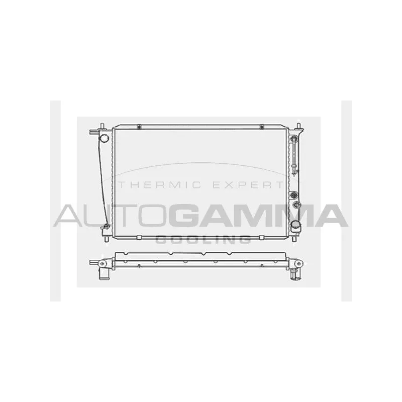 Radiateur, refroidissement du moteur AUTOGAMMA 104047