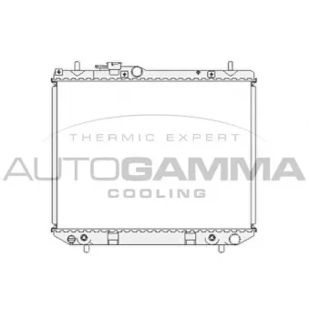Radiateur, refroidissement du moteur AUTOGAMMA 104053