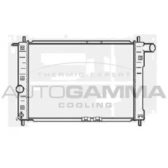 Radiateur, refroidissement du moteur AUTOGAMMA 104059