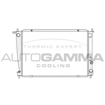 Radiateur, refroidissement du moteur AUTOGAMMA 104071