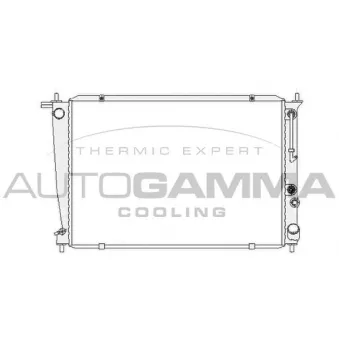Radiateur, refroidissement du moteur AUTOGAMMA 104072