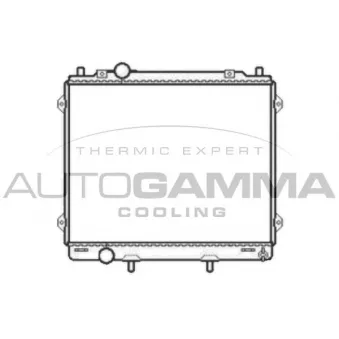 Radiateur, refroidissement du moteur AUTOGAMMA 104079