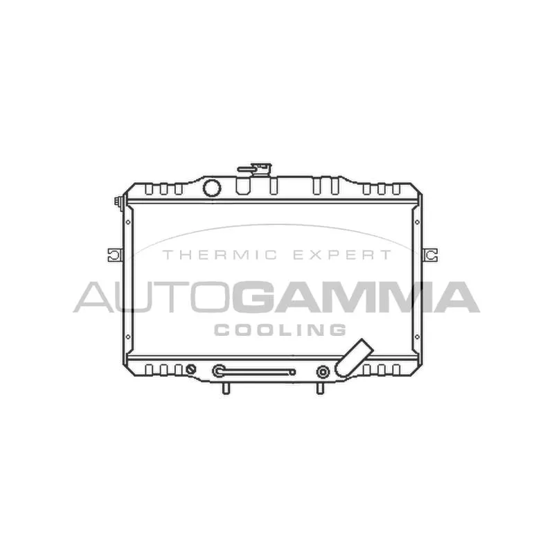 Radiateur, refroidissement du moteur AUTOGAMMA 104081