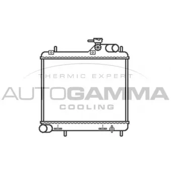 Radiateur, refroidissement du moteur AUTOGAMMA 104082