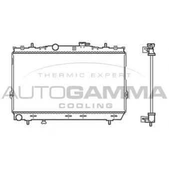Radiateur, refroidissement du moteur AUTOGAMMA 104085