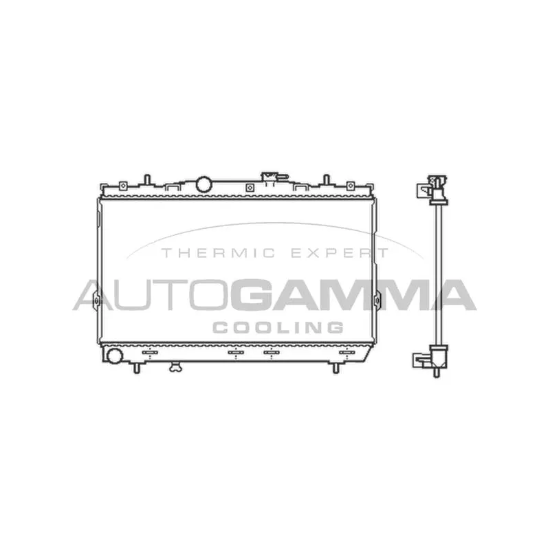Radiateur, refroidissement du moteur AUTOGAMMA 104085