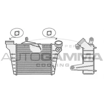 Intercooler, échangeur AUTOGAMMA 104102