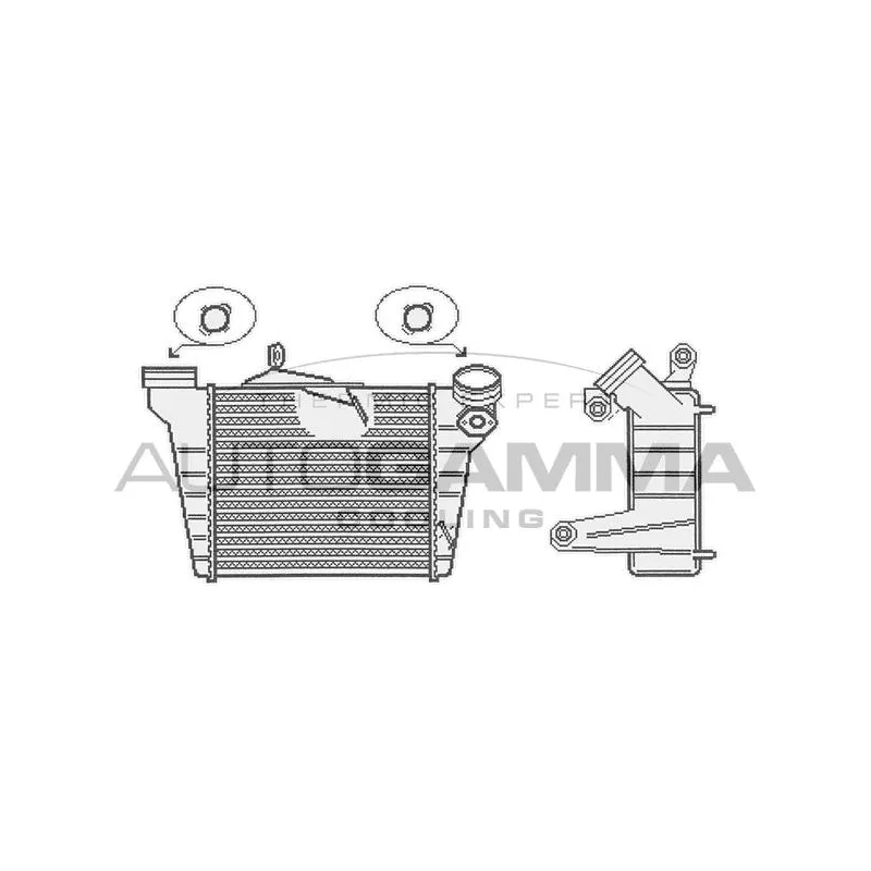 Intercooler, échangeur AUTOGAMMA 104102