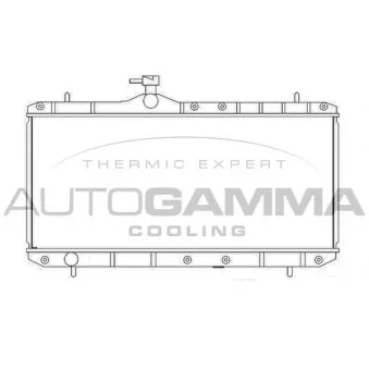 Radiateur, refroidissement du moteur AUTOGAMMA 104106