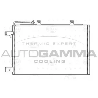Condenseur, climatisation AUTOGAMMA 104110