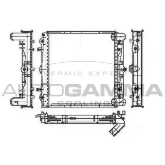 Radiateur, refroidissement du moteur AUTOGAMMA 104113