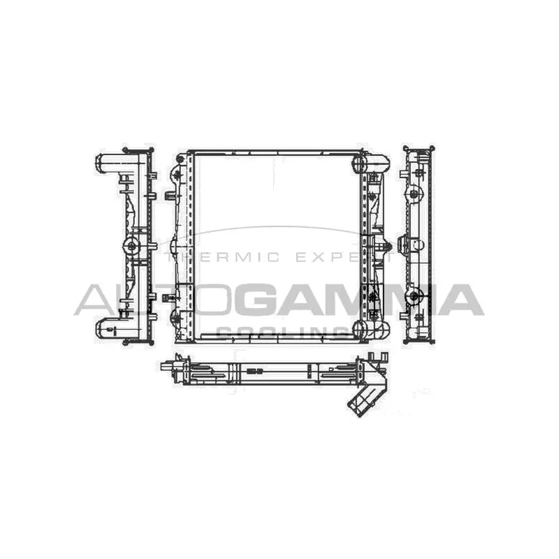 Radiateur, refroidissement du moteur AUTOGAMMA 104113