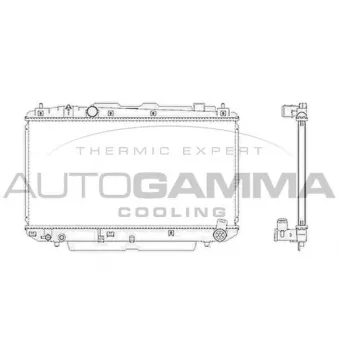 Radiateur, refroidissement du moteur AUTOGAMMA 104115