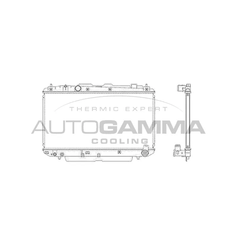 Radiateur, refroidissement du moteur AUTOGAMMA 104115