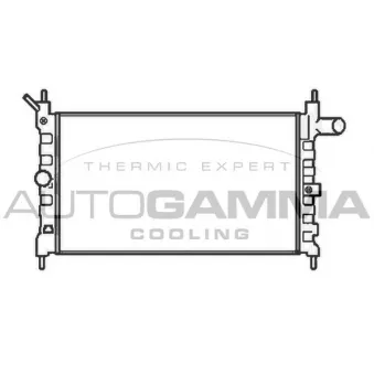 Radiateur, refroidissement du moteur AUTOGAMMA 104116