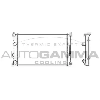 Radiateur, refroidissement du moteur AUTOGAMMA 104117