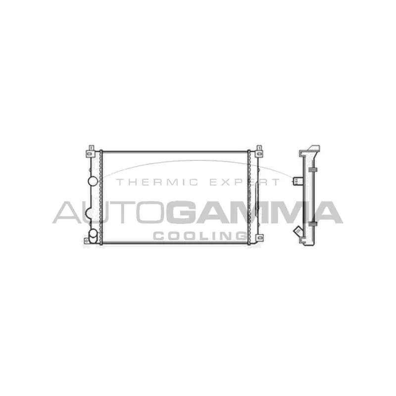 Radiateur, refroidissement du moteur AUTOGAMMA 104117