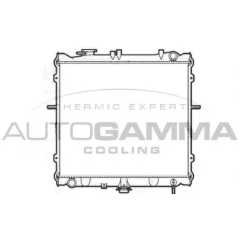 Radiateur, refroidissement du moteur AUTOGAMMA 104119