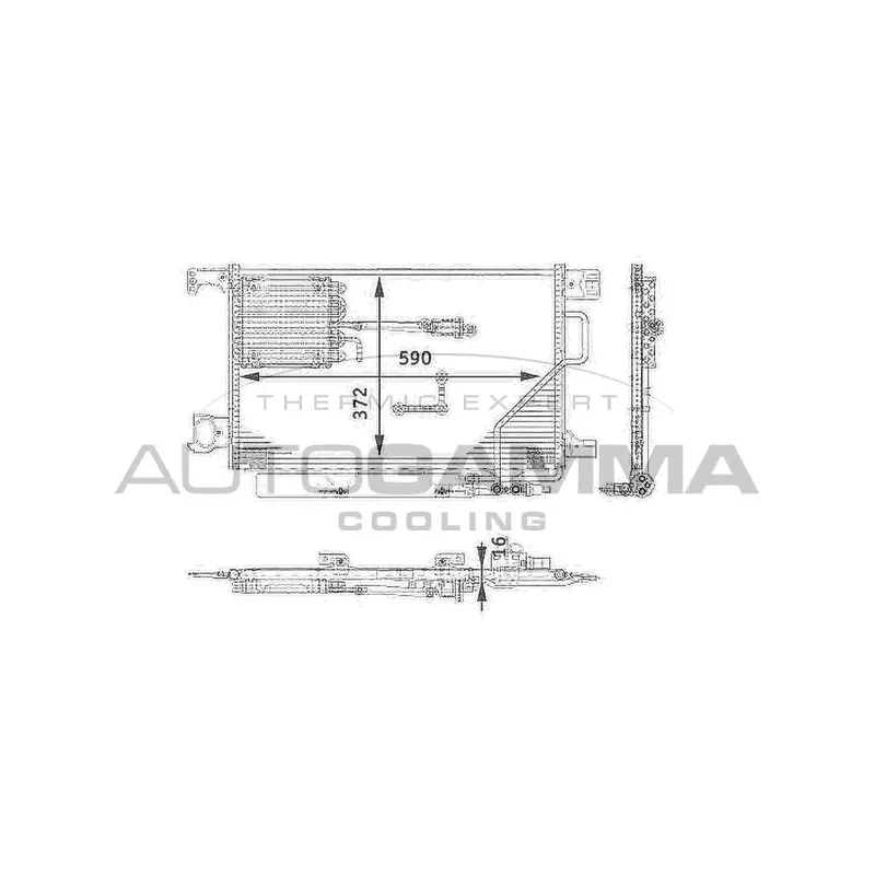 Condenseur, climatisation AUTOGAMMA 104127