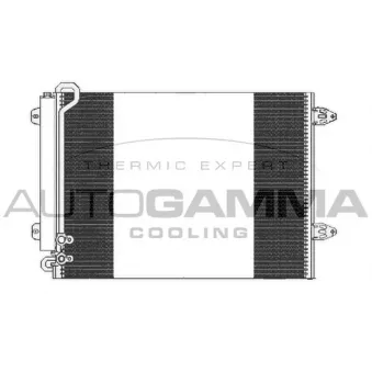 Condenseur, climatisation AUTOGAMMA 104129