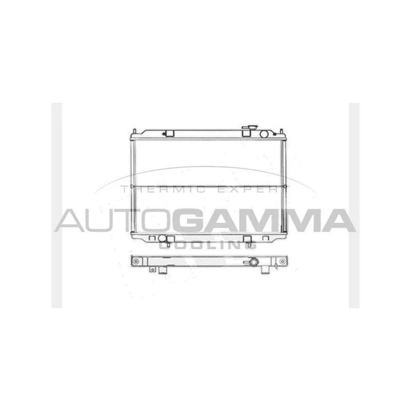 Radiateur, refroidissement du moteur AUTOGAMMA 104134